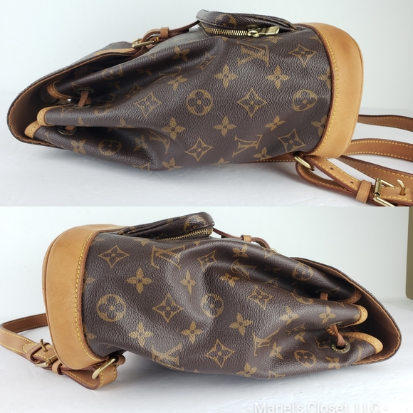Authentic Louis Vuitton Montsouris MM Backpack #2928M - Picture 11 of 12